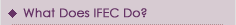 What Does IFEC Do?